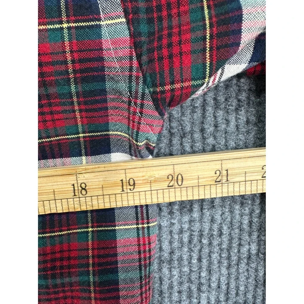 Ralph Lauren Button Down Shirt Boys XL 20 Red Plaid Excellent Long Sleeve